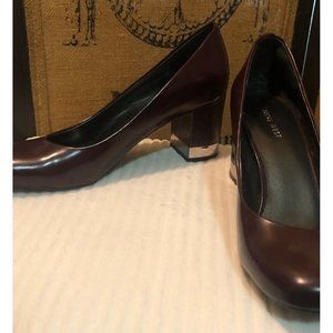 Burgundy Nine West Career Shoes Size 10
